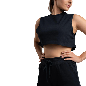 Tops Cortos de Algodón 100% para Mujer, Antiarrugas, Transpirables, Antiencogimiento, 305gsm, Ropa de Verano Personalizada, Alta Calidad, Económica, Venta al Por Mayor - Product Image 6