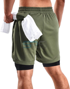 Pantalones Cortos Cargo de Primera Calidad para Hombre, con Cordón Ajustable, Antiarrugas, de Secado Rápido, Tejido de Poliéster/Algodón, Casuales - Product Image 2