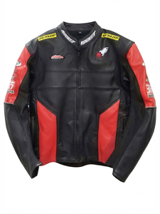 Unisex Zuzuzki Cowhide Leather <b>Racing</b> <b>Jacket</b>/Chaqueta MotoCP Style CE Level 2 Armor Motorcycle Track Riding Waterproof - Product Image 1