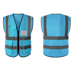 Ensemble uniforme de travail haute visibilité en nylon respirant et imperméable – Qualité supérieure, personnalisable, avec gilet de sécurité réfléchissant multipoches et pantalon complet - Product Image 2