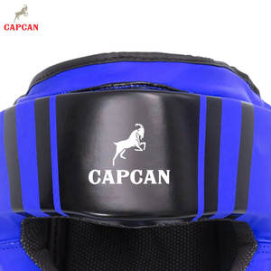 Protège-tête de boxe en cuir respirant avec design ergonomique absorbant les chocs pour un entraînement sûr et un ajustement sécurisé - Product Image 6