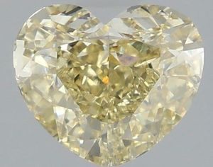 Diamant de laboratoire de 2,04 carats, taille cœur, jaune fantaisie, VS1, certifié IGI, diamant CVD en vrac, vente en gros pour la fabrication de bijoux - Product Image 1