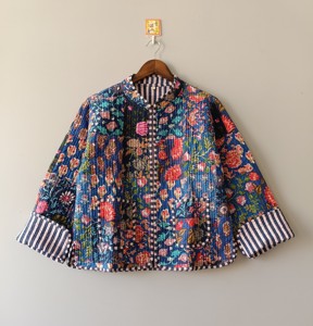 เสื้อแจ็คเก็ตผ้าฝ้ายเย็บมือสำหรับผู้หญิง - Product Image 4