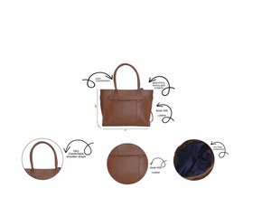 Bolsos Tote de Cuero Genuino para Mujer, Venta al Por Mayor OEM, Gran Capacidad, Elegantes y Clásicos, con Logotipo Personalizado para Mujeres a la Moda 2026 - Product Image 6