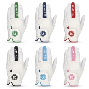 ถุงมือกอล์ฟสำหรับผู้ชายมือซ้าย ระบายอากาศได้ดี หนัง Cabretta สีขาว คุณภาพสูง ทนทานและนุ่มสบาย ไซส์ S~XXXL รับผลิตแบบ OEM และ ODM พร้อมโลโก้ตามสั่ง - Product Image 4