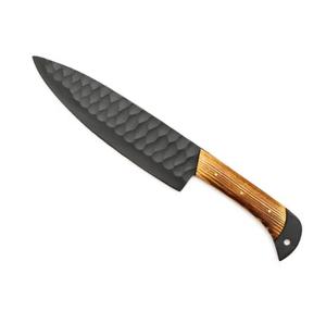 Couteaux de chef faits main sur mesure, 5 pièces, revêtement poudré, manche personnalisé, bord dentelé tranchant, multi-usages, écologiques - Product Image 2
