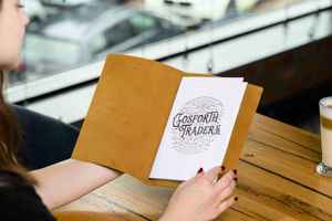 Porta Menús de Cuero de Lujo con Logotipo Personalizado, Plegable, Protector, para Restaurante, Cafetería, Material de Primera Calidad, LMC-0066 - Product Image 3