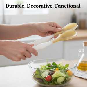 Designer Resin Salad <b>Tools</b> Set Eco-Friendly Custom Color Elegant Modern Party Dishwasher <b>Safe</b> Handmade - Product Image 5