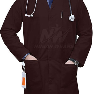 <b>Smart</b> Men Lab Coat Professional Medical Workwear Durable Lightweight Laboratory Clothing Custom Supplier - Product Image 3