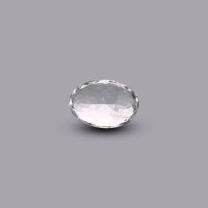 Aquamarine Oval Cabochon 4.35 Carat Loose Gemstone Sky Blue Faceted Cut for Fine Jewelry - Product Image 2