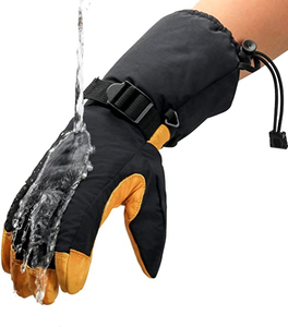 Gants de ski 2024 en tissu Cordura, chauffants électriques, rechargeables, imperméables, isolés, à doigts entiers, pour hommes, pour snowboard - Product Image 2