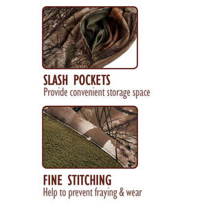 Pantalon de chasse unisexe en toile de haute qualité pour l'hiver, camouflage canard, poche avant, coupe-vent, anti-humidité, respirant - Product Image 5