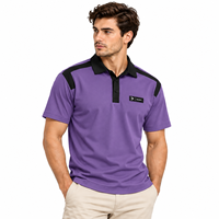 Kaos Polo Pique Pria Berkualitas Tinggi Logo Kustom Olahraga Kasual Pemasok Pakaian Grosir