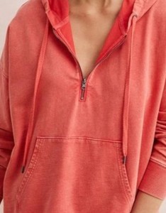 Sudadera con Capucha para Mujer, Color Coral, Manga Larga, Tejida, Transpirable, Informal para Otoño - Product Image 5