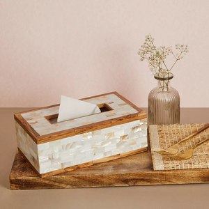 Durable Stylish Wood Tissue Box Cover for <b>Home</b> Hotel & Resorts with Charming Modern Look Free Standing Address Craft India - Product Image 1
