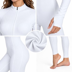 Découvrez un style de maillot de bain fiable avec un maillot de bain intégral pour femme, offrant une coupe ajustée, un confort extensible et une protection complète. - Product Image 6