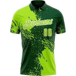 Camiseta Polo Personalizada con Logotipo para Hombre, con Jersey de Punto Sublimado e Impresión Digital, Diseño de Cuello con Estampado de Dardos - Product Image 2