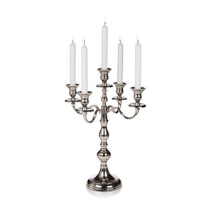 Latest Design <b>Silver</b> Candelabra with 5 Arms for Home Wedding Centerpieces Handmade <b>Candlestick</b> Holder for Lighting Decoration - Product Image 2