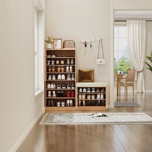 Scarpiera regolabile in rovere, - Product Image 6