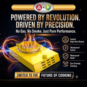 Estufa Eléctrica de Plasma Rickul con Superficie de Vidrio, 3000W, Tecnología de Llama Segura, Quemador Único, Portátil - Product Image 5