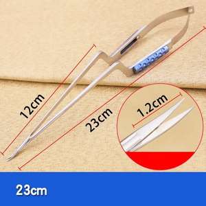 Tijeras Neuroquirúrgicas Microscópicas Tipo Pistola con Resorte de Acero Inoxidable para Tejidos Médicos Quirúrgicos de Neurocirugía por Surgiright - Product Image 3