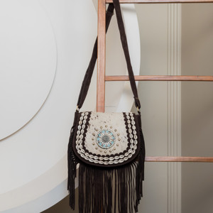 New Design 2025 Fashion Luxurious Cowhide Fringe Crossbody Bag for Women's Top Quality <b>Genuine</b> Suede Leather Shoulder Handbags - Product Image 4