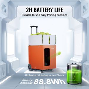 Macchina Lanciapalle da Tennis Automatica Portatile, 100 Palline, Multimodale, con 5 Motori per Allenamento e Pratica - Product Image 4