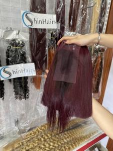 Top Trend 2026 Vietnamese Bone Straight Hair With Classic Color Burgundy 100% Remy Human Hair Vietnamese Raw Hair Bundles - Product Image 2