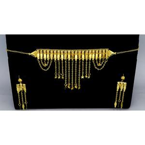 Khanaqi Necklace With Earrings <b>Jewellery</b> <b>Set</b> <b>Gold</b> Plated High Quality Fashion Jewelry Necklace Arabic <b>Jewellery</b> for Women - Product Image 5