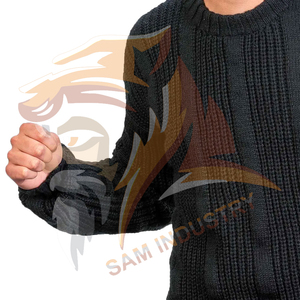 Pull à col roulé élégant pour homme, mode hiver, coupe ajustée, moderne, confortable, manches longues, tricoté, 100% laine - Product Image 3