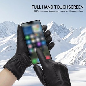 High Quality New Arrival Mens Custom Dressing <b>Gloves</b> Wrist-Length Waterproof Breathable Non-Slip Genuine Leather Winter Outdoor - Product Image 5