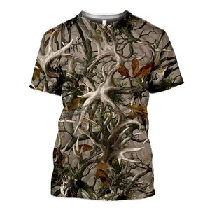 Chemises de sport et de chasse respirantes en gros, à col montant, fermeture éclair frontale, en tissu satiné rayé, décontractées, 100 % coton biologique, par sublimation - Product Image 1