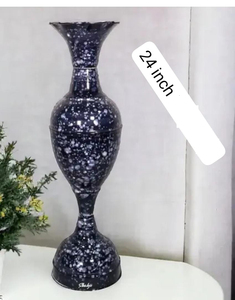 Vases en bambou artisanaux, écologiques, traditionnels, dorés et noirs, faits à la main, décoration florale pour la maison, mariage, Jharkhand Bikash - Product Image 1