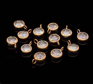 จี้หินควอตซ์คริสตัลธรรมชาติรูปดอกไม้แกะสลักด้วยมือ ประดับด้วยเงินแท้ 925 เหมาะสำหรับทำเครื่องประดับ - Product Image 3