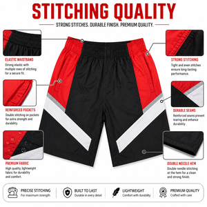 Pantalones Cortos Cortavientos Impermeables y Transpirables de Nailon/Spandex Ecológicos para Hombre, con Logotipo Frontal Personalizado, Verano 2026 - Product Image 5