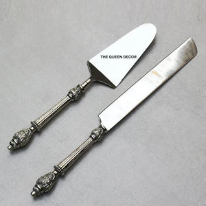 Artículos de Cocina de Primera Calidad, Juego de Cubiertos de Acero Inoxidable Hechos a Mano con Acabado Espejo, Servidor de Pastel, Diseño Fantástico para Fiestas de Cumpleaños - Product Image 1