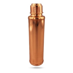 Newly Design Pure Copper Water Bottle Handmade for Home Office and School Usage Water Bottle in Hand Painted Look - Product Image 2