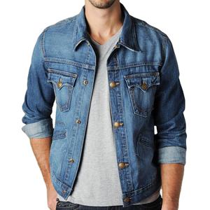 High Quality Wholesale Spring Retro <b>Denim</b> Jacket Custom Printing Front Logo Breathable Quick Dry Windproof Men & Women - Product Image 5