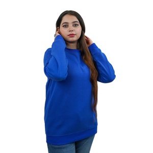 Sweat-shirt pour femmes en molleton de coton doux, chaud, à manches longues, pull décontracté, vêtements d'hiver, style streetwear - Product Image 1
