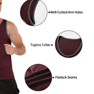 Débardeur décontracté en tricot respirant pour homme, 100 % coton, grandes tailles, vêtement d'été, séchage rapide, écologique, vente directe d'usine, Pakistan - Product Image 4
