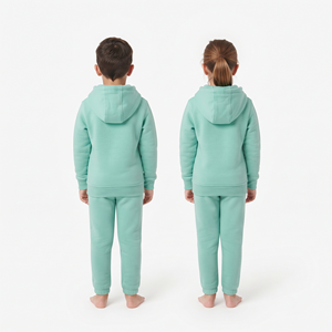 Conjunto Deportivo de Alta Calidad Personalizado para Niños y Niñas, Sudadera con Capucha y Cierre Completo de Algodón Grueso, Pantalones Deportivos - Product Image 6