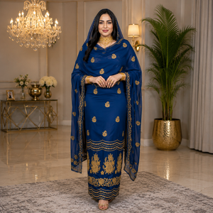 Tissu brodé en voile de coton 100% sudanais Toub |   Matériaux de confection de vêtements traditionnels pour des tenues élégantes et la mode culturelle - Product Image 4