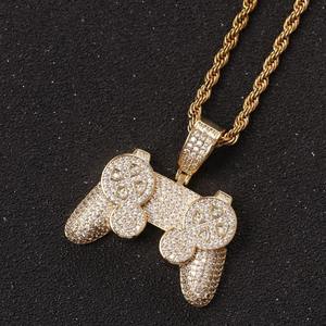 Nouveau Collier Bling Spécial Personnalisé Manette de Console de Jeu HipHop Entièrement Sertie de Diamants Pendentif Créatif Jeu Portable Enfance - Product Image 2
