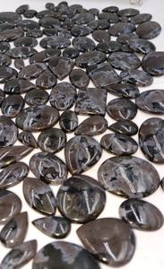 Lote al por mayor de cabujones de jaspe marrón natural con corte cojín |   Piedra Negra Pulida para la Fabricación de Joyas - Product Image 3