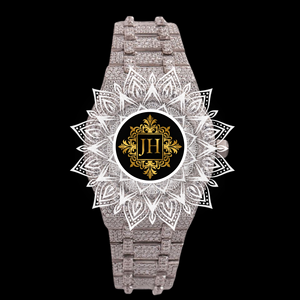 Reloj de Lujo para Mujer, Elegante, de Acero Inoxidable, con Diamantes de Moissanita y Cuarzo, Decoración de Cristal, Diseño Delgado, Resistente al Agua - Product Image 1