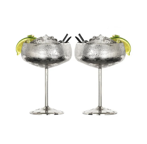 Verre à Martini en Acier Inoxydable Rose Cuivré Antique 450ml – Gobelet à Vin, Cocktail, Champagne – Accessoires de Bar Rose - Product Image 5