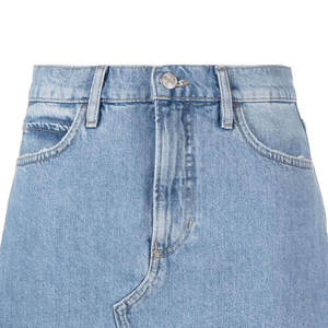 OEM High Quality Wholesale Custom Denim Cotton Mini Skirt for Womens High Waist Ladies <b>Jeans</b> <b>Button</b> Women's Denim Skirts - Product Image 6