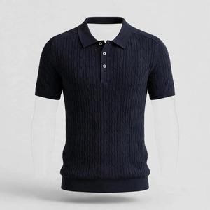 Polo homme en polyester et coton, uni, vierge, prix usine, personnalisable avec logo brodé ou imprimé - Product Image 2
