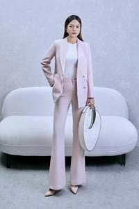 Pantalones de Mujer a la Moda para Todas las Temporadas, Corte Acampanado, Color Liso, Antiarrugas, Elegantes, en Tonos Vibrantes KQ23 - Product Image 3