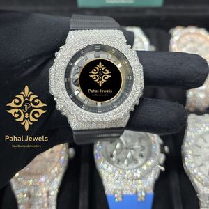 นาฬิกา Pahal Jewels Luxury Moissanite ตัวเรือนสแตนเลสสตีล ระบบควอตซ์ Miyota หน้าปัด 42 มม. กระจกแซฟไฟร์ หนา 10 มม. ตัวเลขโรมัน - Product Image 1